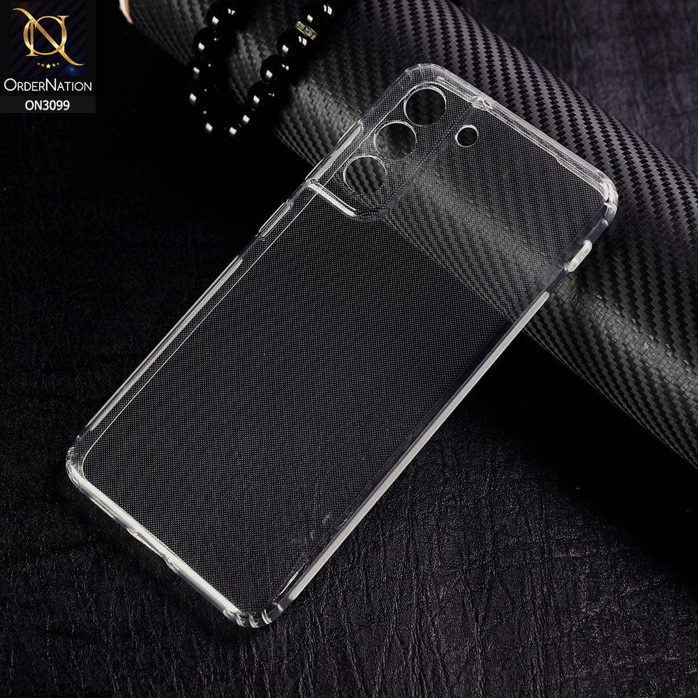 Samsung Galaxy S21 FE 5G Cover - Soft 4D Design Shockproof Silicone Transparent Clear Camera Protection Case