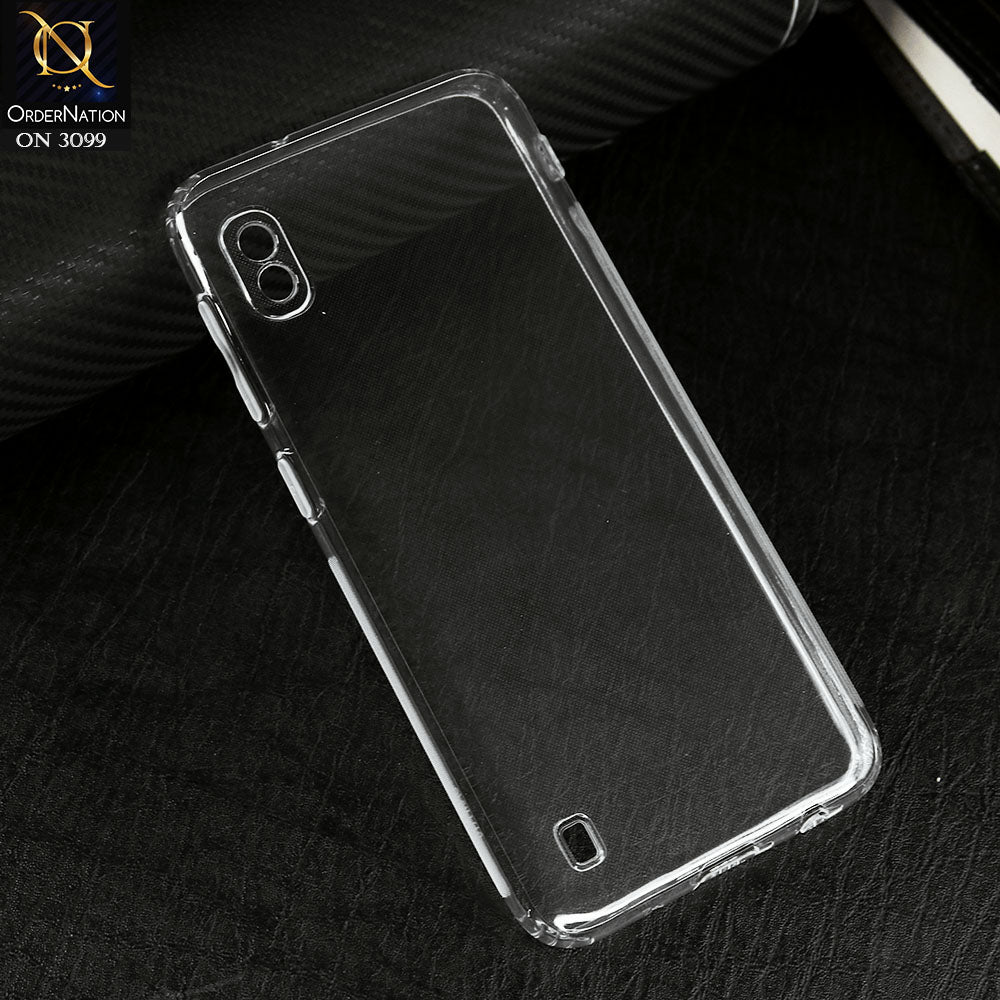 Samsung Galaxy A10 Cover - Transparent -  Soft 4D Design Shockproof Silicone Transparent Clear Camera Protection Case