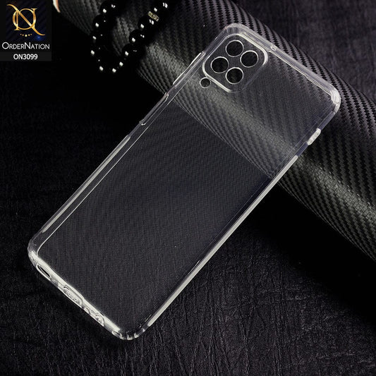 Samsung Galaxy A12 Nacho Cover - Soft 4D Design Shockproof Silicone Transparent Clear Camera Protection Case