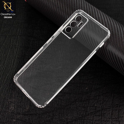 Vivo S10e Cover - Soft 4D Design Shockproof Silicone Transparent Clear Camera Protection Case