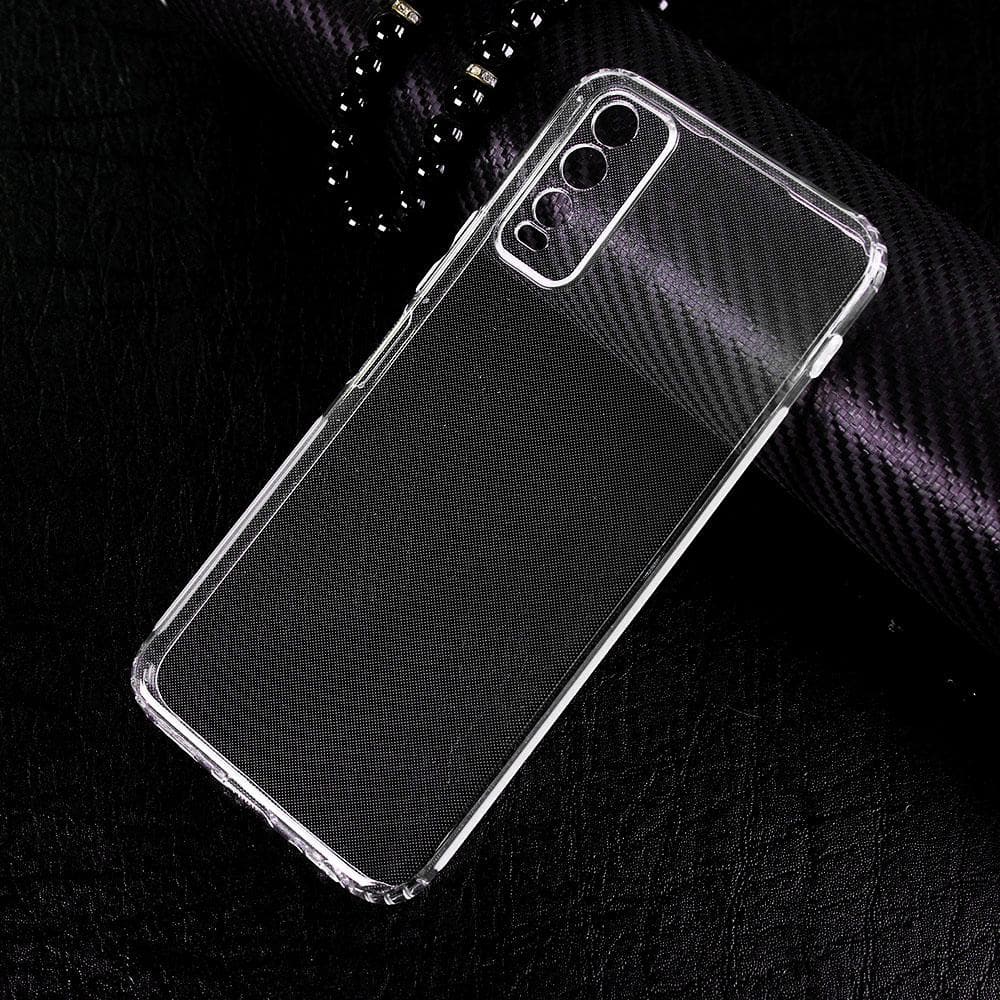 Vivo Y20s Cover - Soft 4D Design Shockproof Silicone Transparent Clear Camera Protection Case