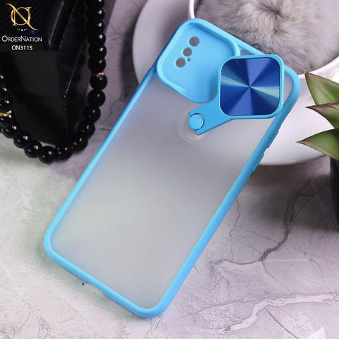 iPhone XS / X Cover - Sky Blue - Fancy 360 Rotation Flip Mirror Camera Shutter Soft Borders Case