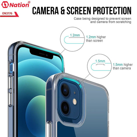 Xiaomi Redmi Note 10S Cover - ONation Essential Series - Premium Quality No Yellowing Drop Tested Tpu+Pc Clear Soft Edges