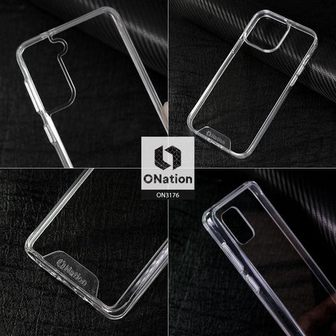 Samsung Galaxy M02s Cover - ONation Essential Series - Premium Quality No Yellowing Drop Tested Tpu+Pc Clear Soft Edges