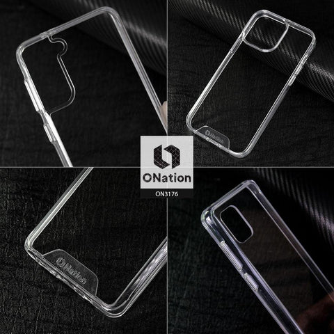 Samsung Galaxy M22 Cover - ONation Essential Series - Premium Quality No Yellowing Drop Tested Tpu+Pc Clear Soft Edges