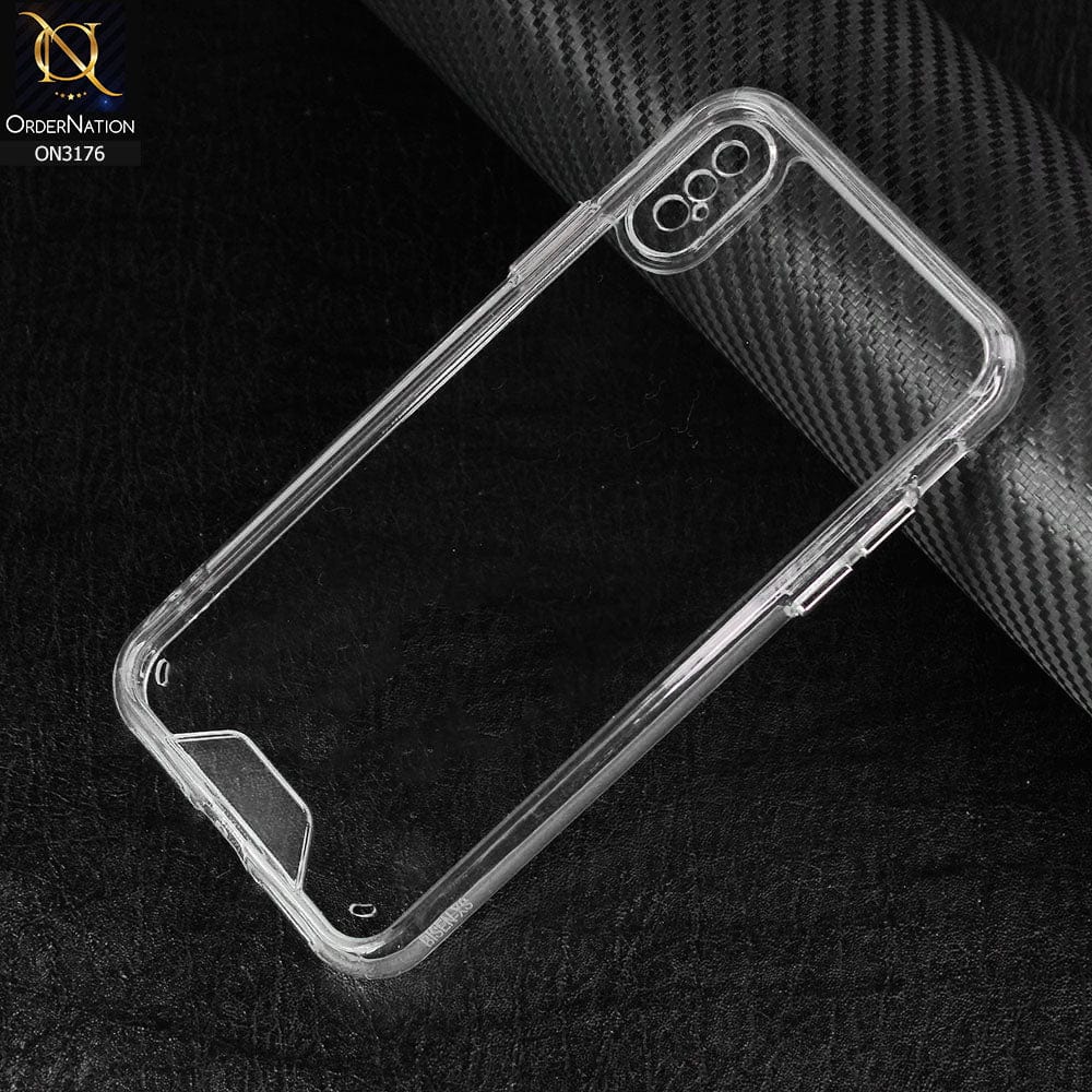 iPhone XS / X Cover - V2 - Space Premium Quality Drop Tested Transparent Case