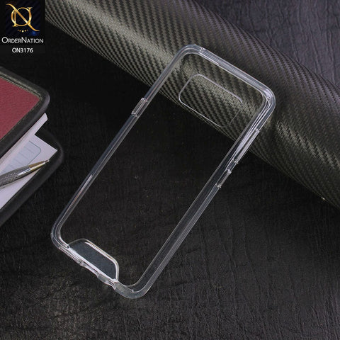 Samsung Galaxy S8 Cover - ONation Essential Series - Premium Quality No Yellowing Drop Tested Tpu+Pc Clear Soft Edges