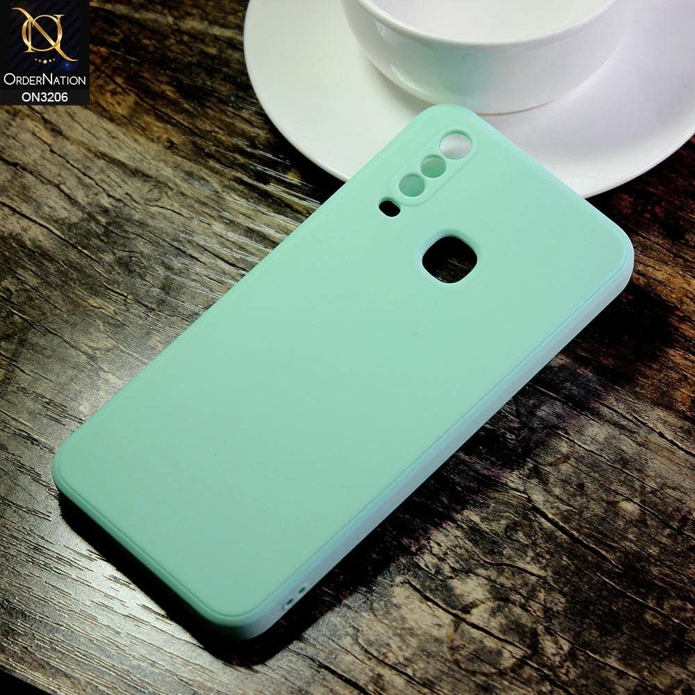 Vivo Y12 Cover - Sea Green - Matte Candy Colour Soft Silicone Case