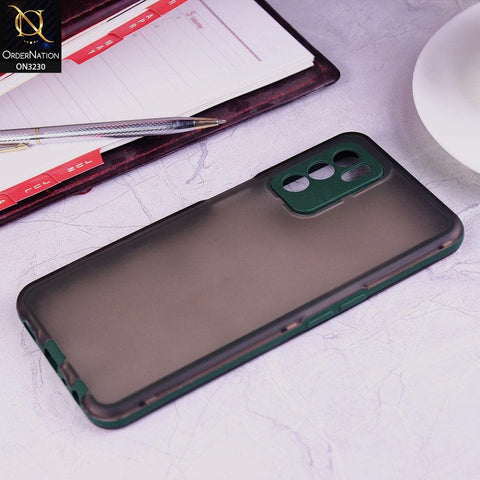 Oppo A16 Cover - Green - 360 3 in 1 Soft and Hard Skid Proof Protective Case