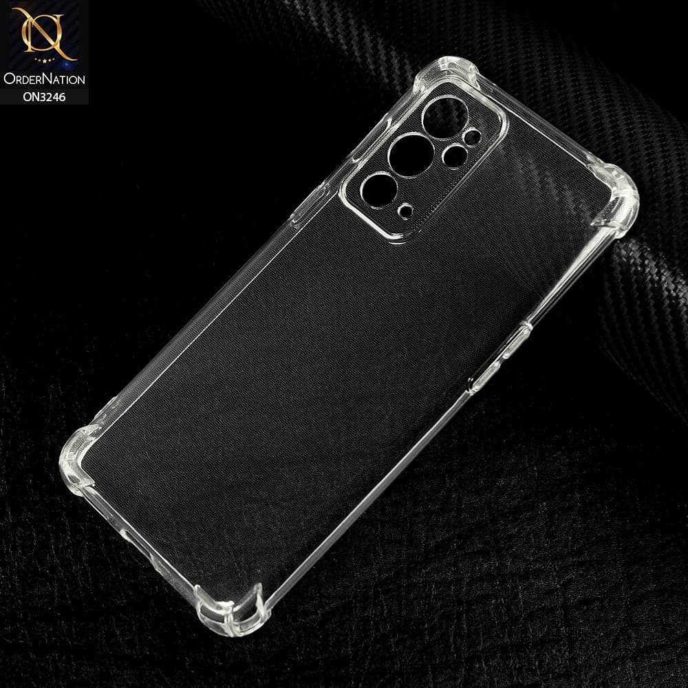 OnePlus 9RT 5G Cover - Soft 4D Design Shockproof Silicone Transparent Clear Camera Protection Case