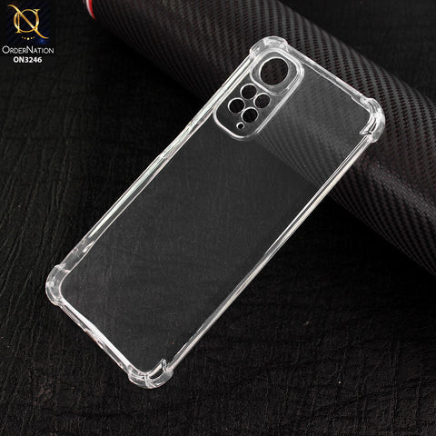 Xiaomi Redmi Note 11S Cover - Soft 4D Design Shockproof Silicone Transparent Clear Camera Protection Case