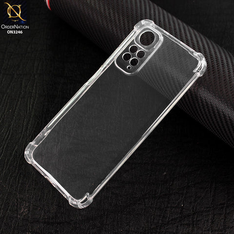 Xiaomi Redmi Note 11 Cover - Soft 4D Design Shockproof Silicone Transparent Clear Camera Protection Case