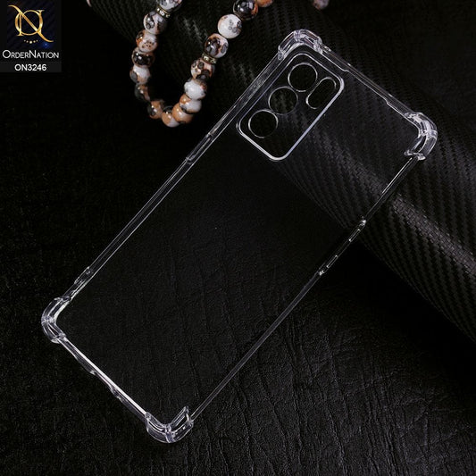 Oppo Reno 6 Pro 5G Cover - Soft 4D Design Shockproof Silicone Transparent Clear Camera Protection Case