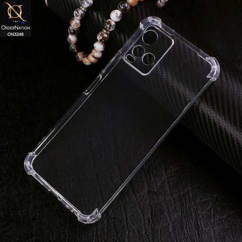 Vivo Y21s Cover - Soft 4D Design Shockproof Silicone Transparent Clear Camera Protection Case