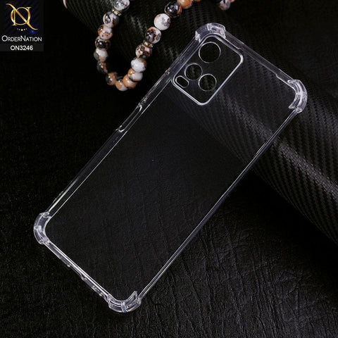 Vivo Y21 Cover - Soft 4D Design Shockproof Silicone Transparent Clear Camera Protection Case