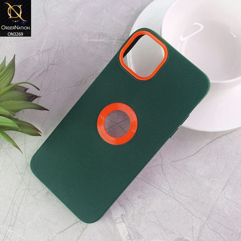 iPhone 11 Pro Max Cover - Green  - New Soft Protective Silicone Case with Logo Hole