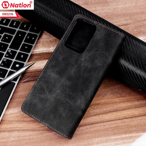 Xiaomi Mi 11X Cover - Black - ONation Business Flip Series - Premium Magnetic Leather Wallet Flip book Card Slots Soft Case