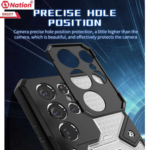 iPhone XS / X Cover - Blue - ONation BIBERCAS Series - Honeycomb Shockproof Space Capsule With Magnetic Ring Holder Soft Case