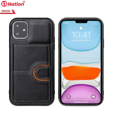 Samsung Galaxy S21 Plus 5G Cover - Black - ONation Ultra Series - Multi-Purpose Premium Leather Ultra Wallet Soft Case With Card Holders and Phone Stand