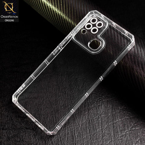 Infinix Hot 10s Cover - Four Sided Airbag With Camera Protection Clear Transparent Soft Case