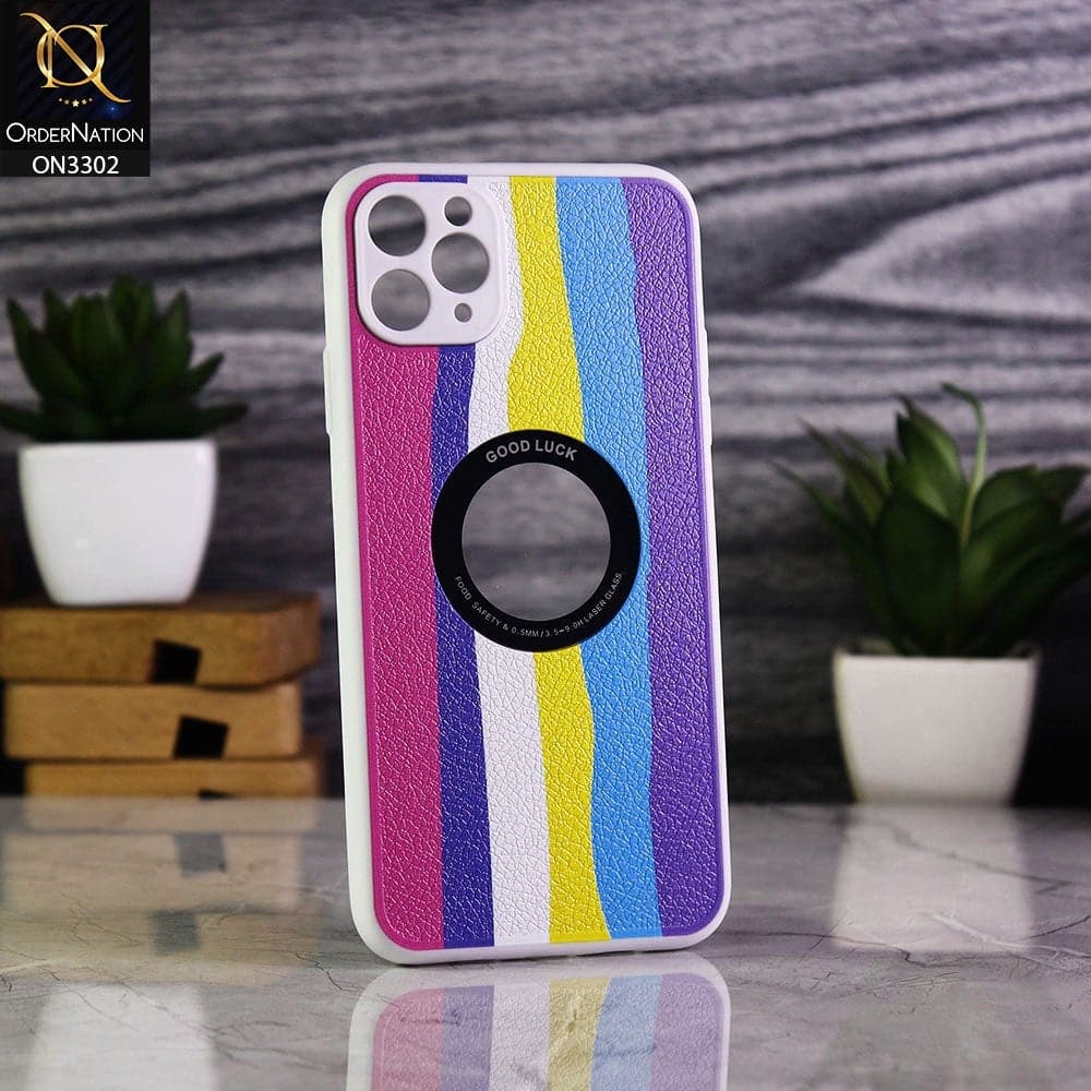 iPhone 11 Pro Max Cover - Multi Colour - Good Luck Rainbow Series Camera Protection Soft Case