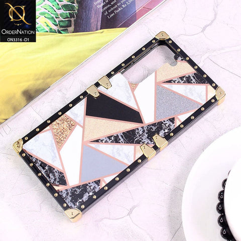 Samsung Galaxy S22 Plus 5G Cover - Design 1 - Smart Mosaic Marble and Glitter Trunk Style Soft Case Without Strap