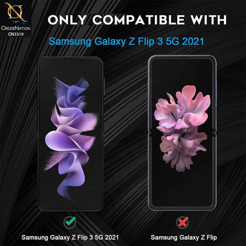 Samsung Galaxy Z Flip 3 5G Protector - 360° Transparent Full Body Unbreakable Protective Film Sticker Cover