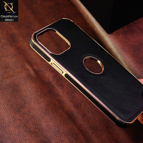 iPhone 14 Cover - Black - J-Case Elegant Series Explosion Proof Scratch Resistant Matte Leather Soft Case