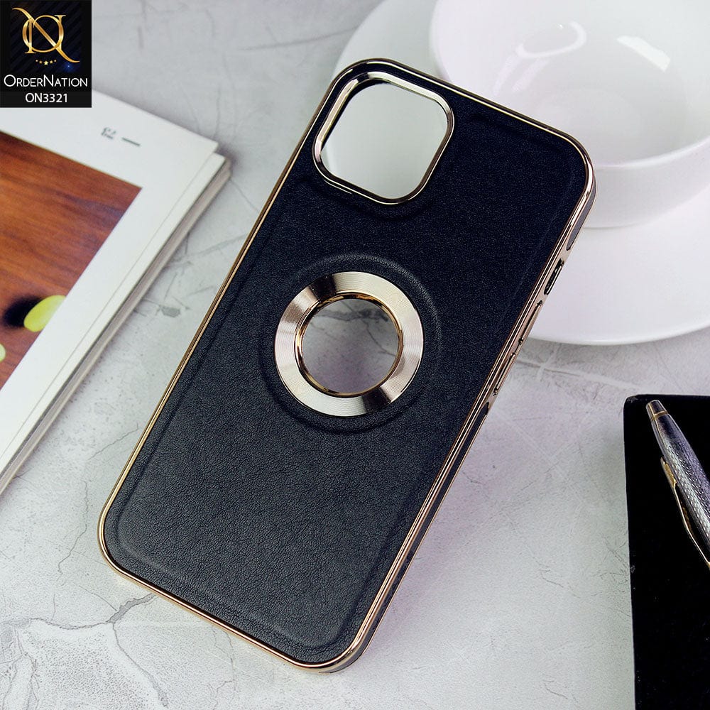 iPhone 14 Cover - Black - J-Case Elegant Series Explosion Proof Scratch Resistant Matte Leather Soft Case