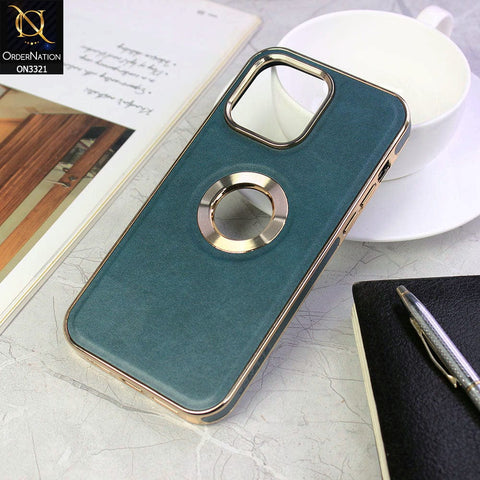 iPhone 14 Pro Max Cover - Green - J-Case Elegant Series Explosion Proof Scratch Resistant Matte Leather Soft Case