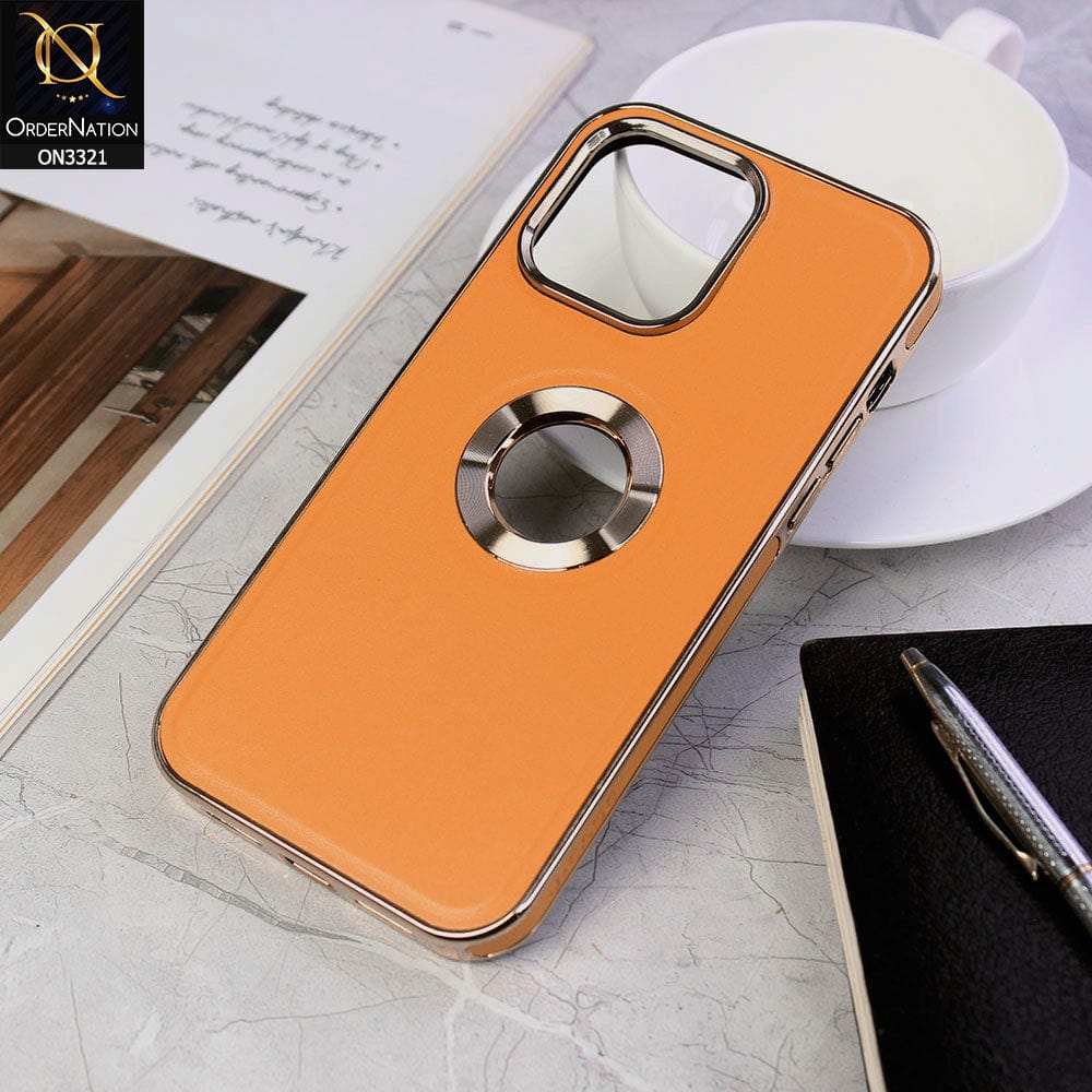 iPhone 14 Pro Max Cover - Mustard - J-Case Elegant Series Explosion Proof Scratch Resistant Matte Leather Soft Case