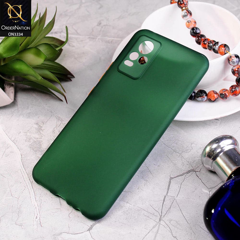 Samsung Galaxy M02s Cover - Green - New Style Soft Silicone Semi-Transparent Soft Case