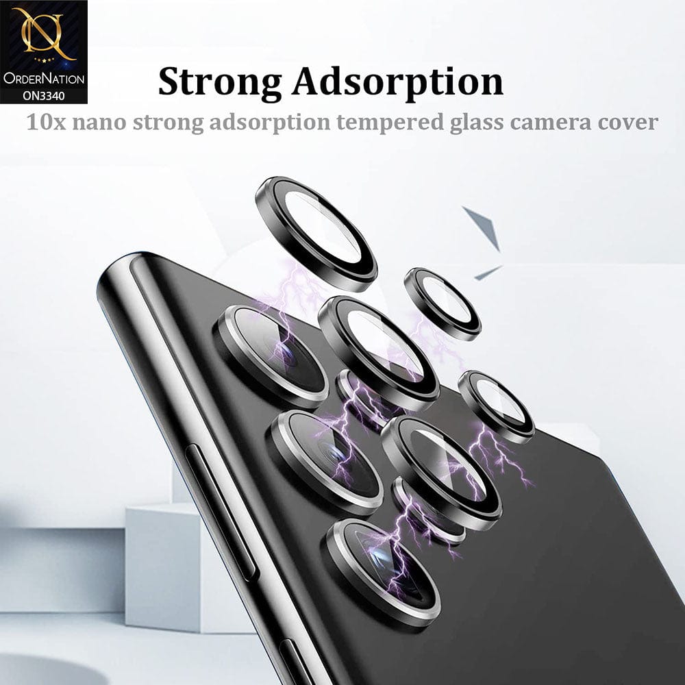 iPhone 13 Mini Protector - Blue - Aluminium Alloy Metal Tempered Glass Camera Protector