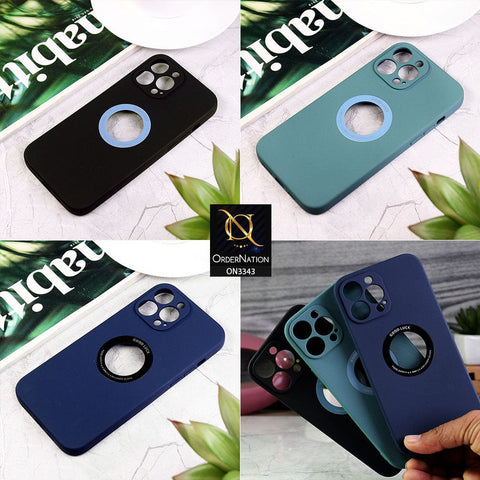 Samsung Galaxy A22 Cover - Blue - New Soft Silicone Camera Protection Case with Good Luck Logo Hole