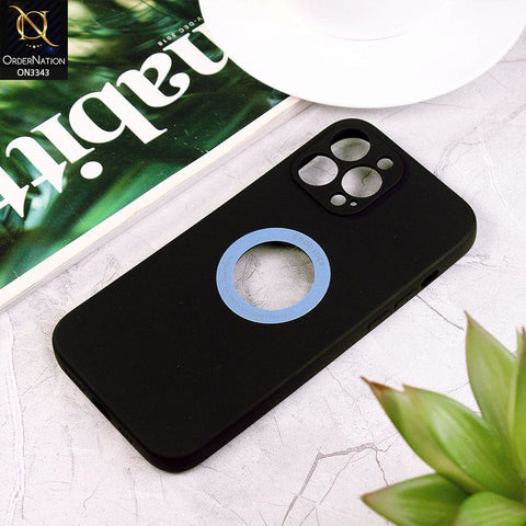 iPhone 13 Pro Cover - Black - New Soft Silicone Camera Protection Case with Good Luck Logo Hole