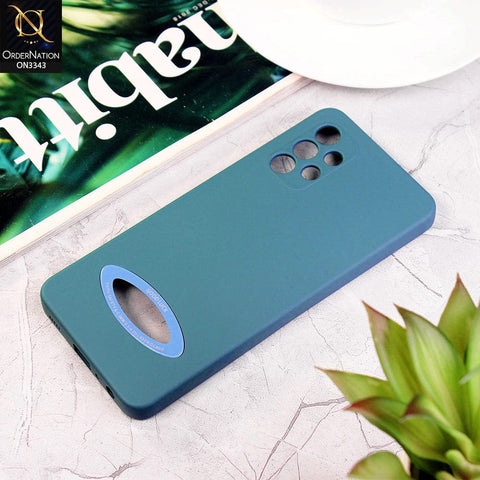 Samsung Galaxy A72 Cover - Green - New Soft Silicone Camera Protection Case with Good Luck Logo Hole