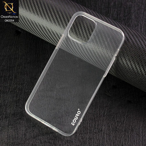 iPhone 12 Cover - Transparent - EOURO Shock Resistant Soft Silicone Camera Protection Case