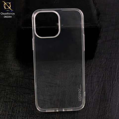 iPhone 12 Pro Max Cover - Transparent - EOURO Shock Resistant Soft Silicone Camera Protection Case