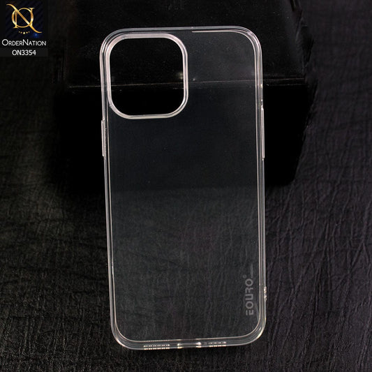 iPhone 14 Pro Cover - Transparent - EOURO Shock Resistant Soft Silicone Camera Protection Case
