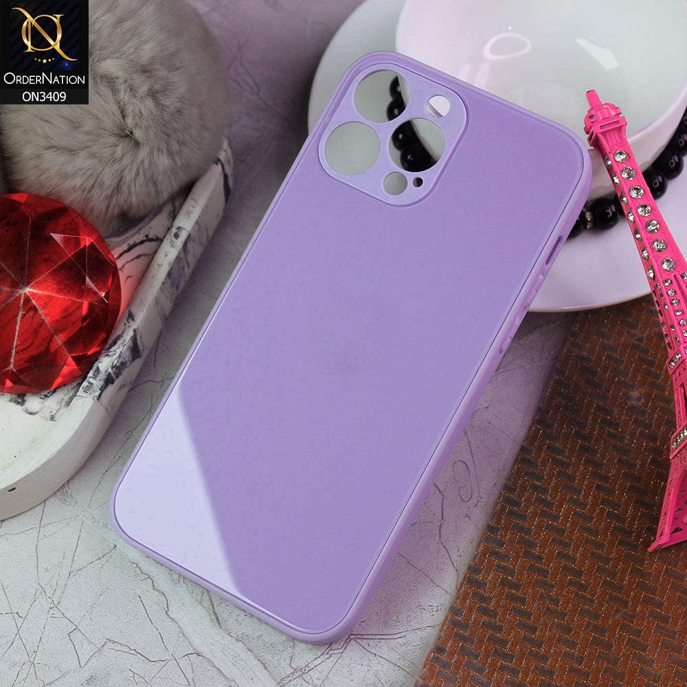 iPhone 13 Pro Cover - Purple - New Glossy Shine Soft Borders Camera Protection Back Case