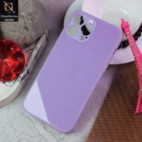 iPhone 13 Pro Cover - Purple - New Glossy Shine Soft Borders Camera Protection Back Case