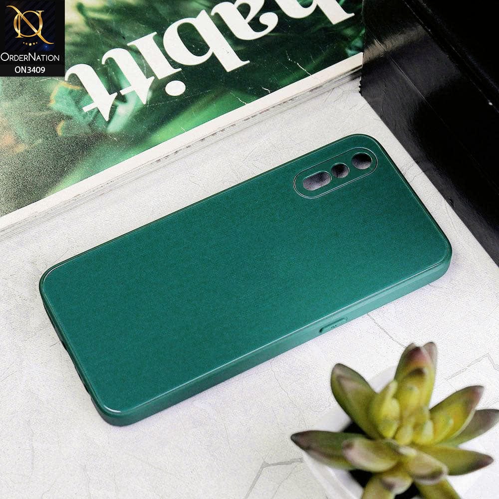 Vivo S1 Cover - Green - New Glossy Shine Soft Borders Camera Protection Back Case