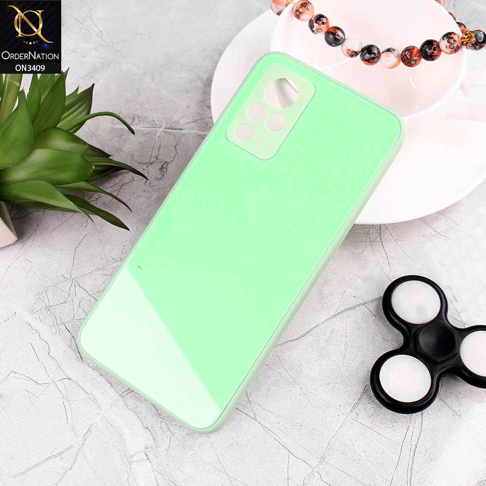 Vivo V21 Cover - Light Green - New Glossy Shine Soft Borders Camera Protection Back Case