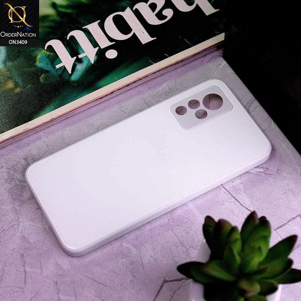 Vivo V21 Cover - White - New Glossy Shine Soft Borders Camera Protection Back Case