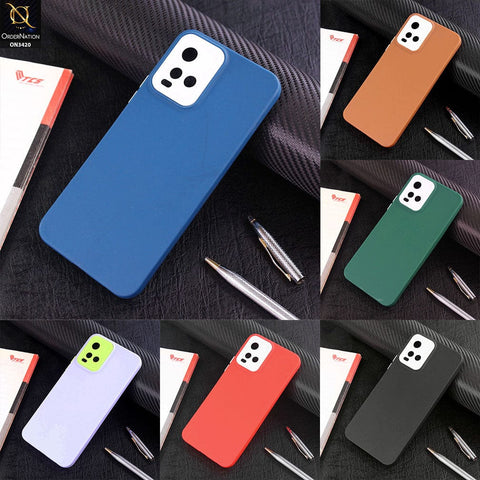 Vivo S10e Cover - Blue - Soft Silicone Candy Color Matte Look Camera Protection Case