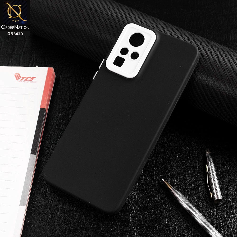 Infinix Zero Xi Cover - Black - Soft Silicone Candy Color Matte Look Camera Protection Case