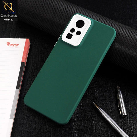 Infinix Zero Xi Cover - Green - Soft Silicone Candy Color Matte Look Camera Protection Case