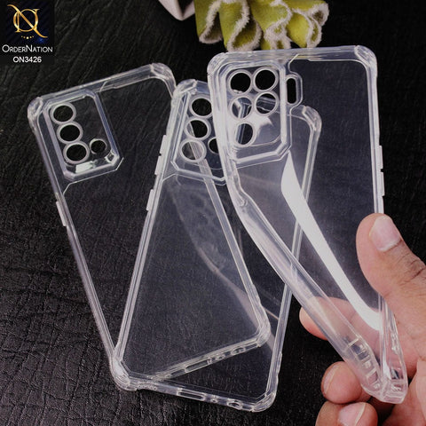 Oppo Reno 7z 5G Cover - Transparent - New Soft TPU Shock Proof Bumper Transparent Protective Case with Camera Protection