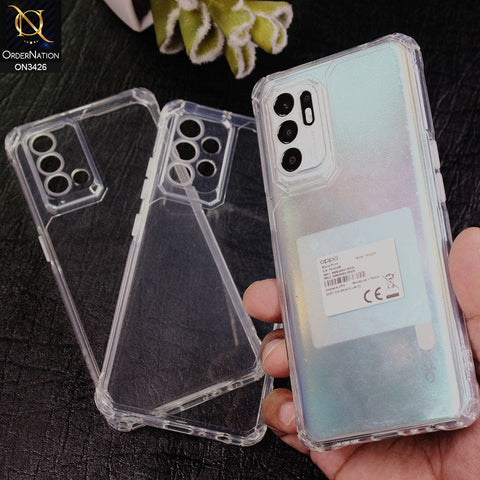 Oppo Reno 7z 5G Cover - Transparent - New Soft TPU Shock Proof Bumper Transparent Protective Case with Camera Protection