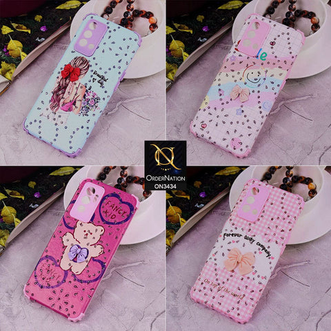 Vivo S10e Cover - Design 3 - Trendy Creative Cute Bling Diamond Soft Silicone Case